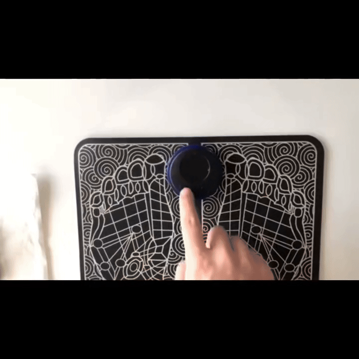 ZAMORA MART foot massager mat with textured surface for foot relaxation and massage therapy.
