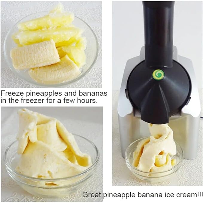 ZAMORA MART ice cream treat maker with stainless steel and plastic components, ready to make delicious frozen desserts.