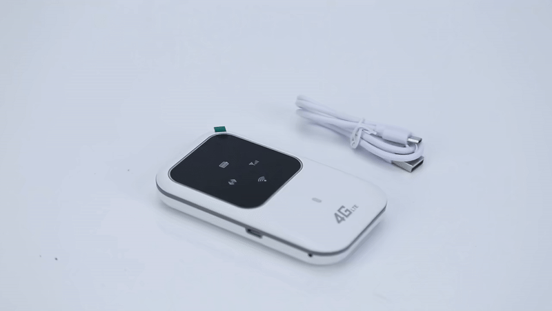 ZAMORA MART Mobile WiFi 4G/5G LTE device showing portable WiFi hotspot with signal indicator and connectivity lights