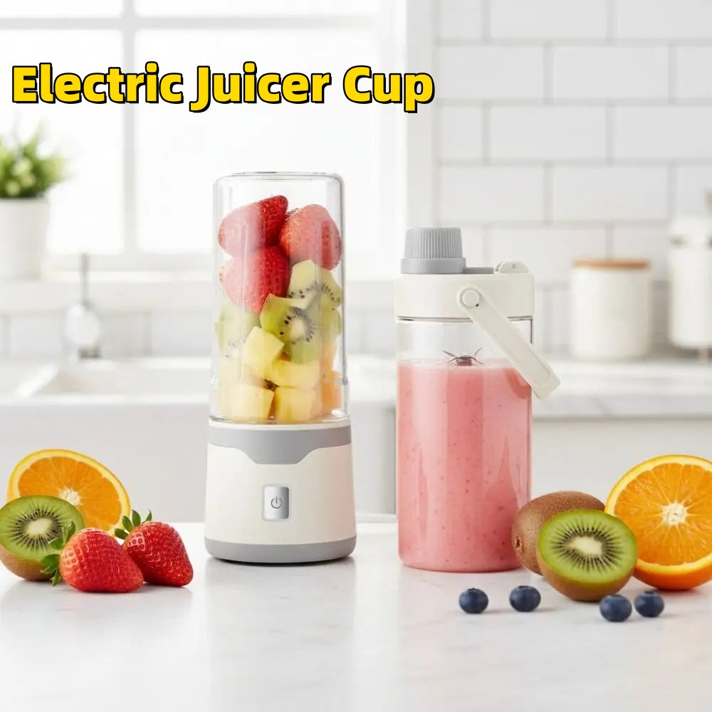 ZAMORA MART automatic fresh juicer with sleek design, featuring a wide feeding chute and stainless steel components for easy juice extraction.