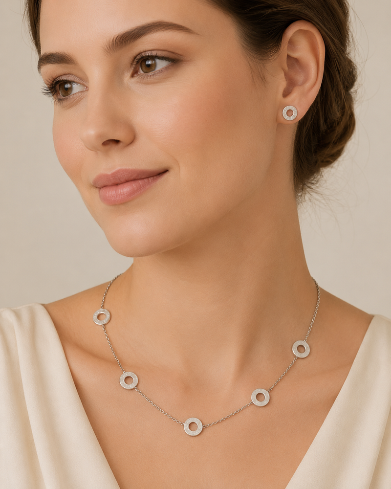 Gold numeral jewelry piece from ZAMORA MART featuring stylish, engraved numbers on a sleek, elegant jewelry chain.