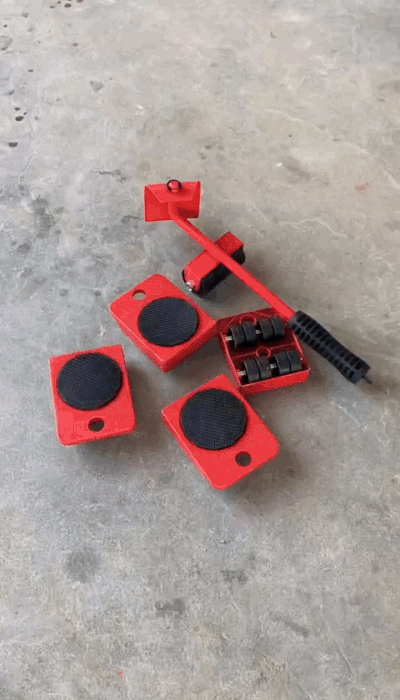 Heavy duty ZAMORA MART furniture mover with five wheels, designed for easy furniture transportation and heavy object handling.