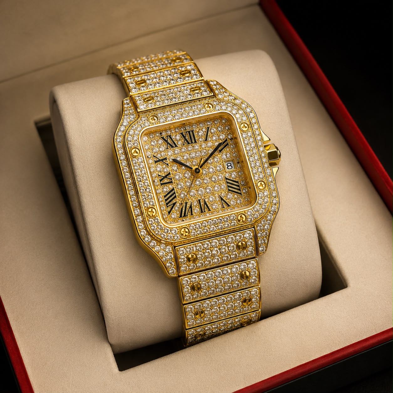 Women’s gold watch by ZAMORA MART featuring a sleek round face and elegant gold band.