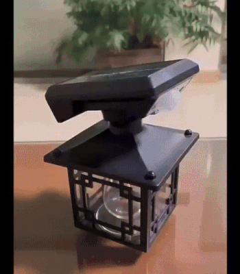 Outdoor solar sensor light by ZAMORA MART showing a sleek sensor light mounted outdoors with solar panel and motion detection features.