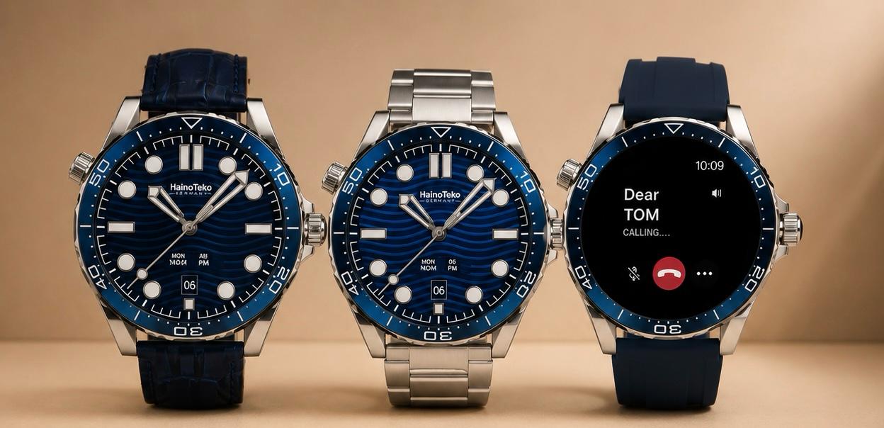 ZAMORA MART RW-48 Smart Watch displaying digital time and fitness tracking features on a sleek black watch face.