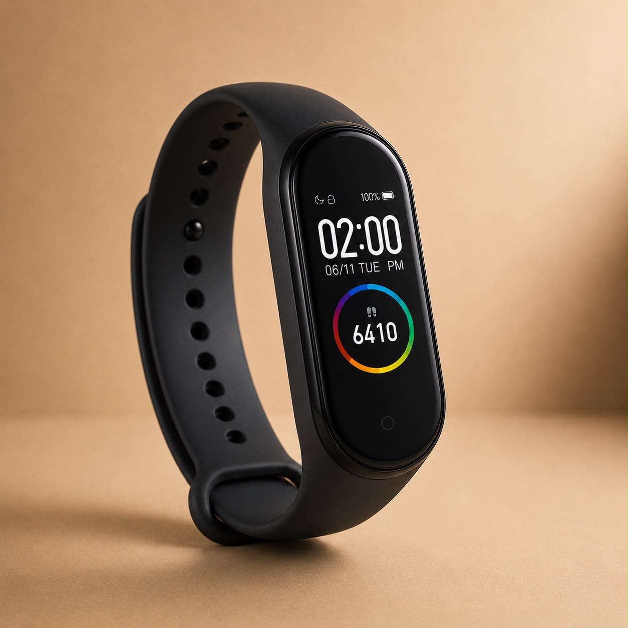ZAMORA MART smart fitness watch with digital display, heart rate monitor, and adjustable band on a white background.
