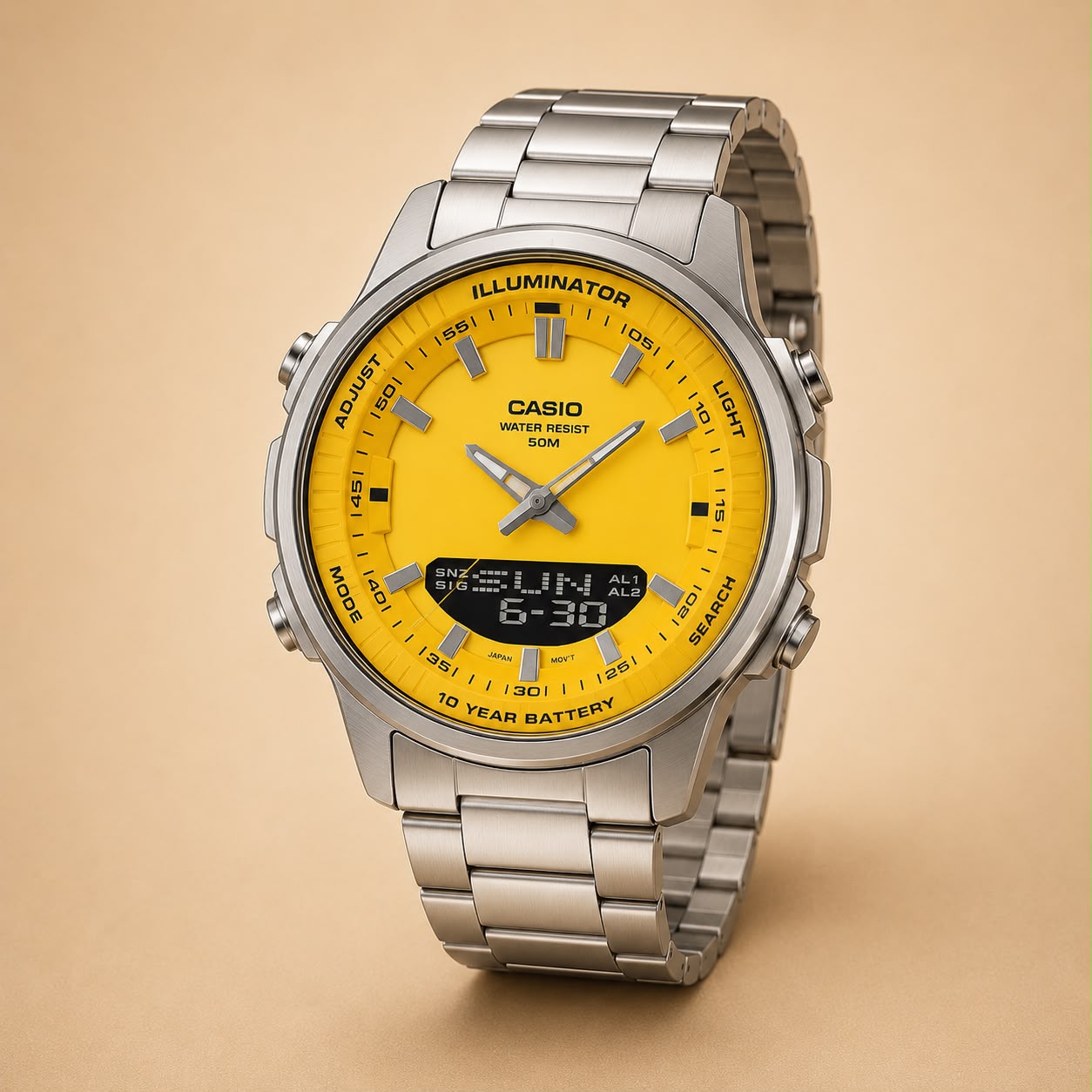 ZAMORA MART turquoise dial watch with silver-tone case and black strap, showcasing a stylish and modern timepiece.