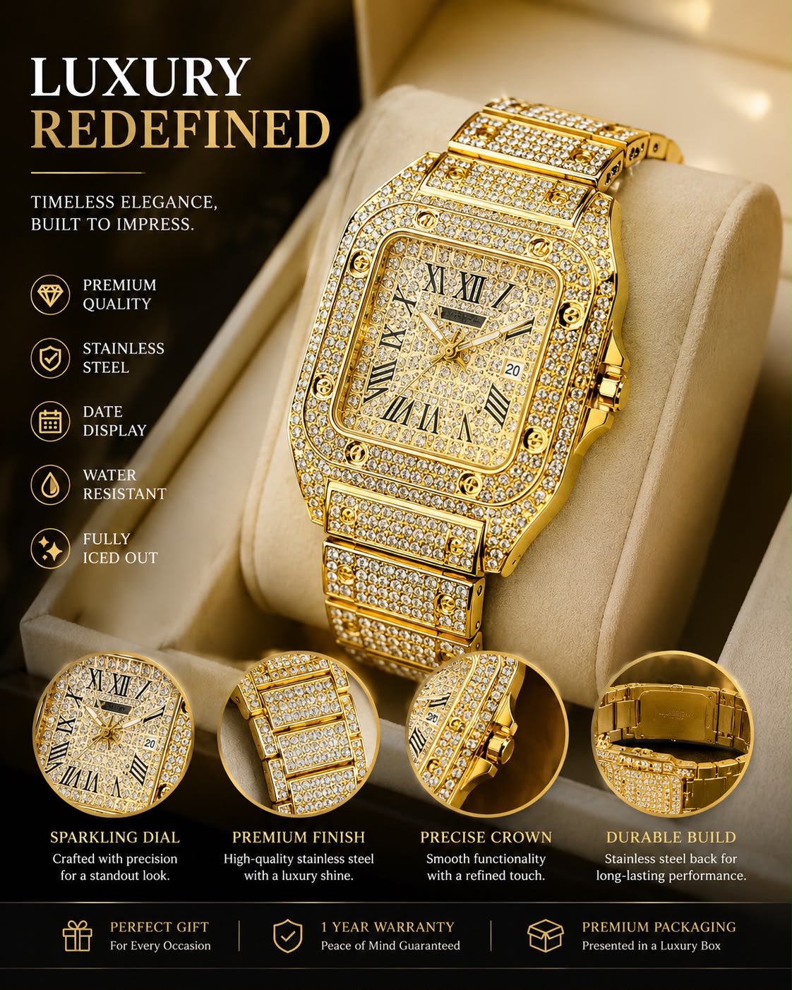 Women Gold Watch