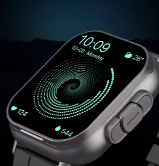 ZAMORA MART A70 Smart Watch with digital display, black strap, and fitness tracking features.