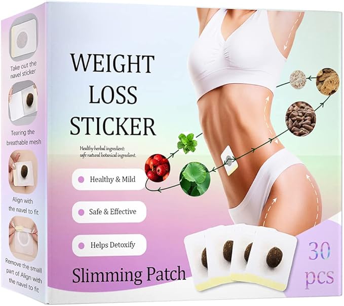 ZAMORA MART Abdomen Slimming Patch, a pack of 30 slimming patches designed to help contour and reduce abdominal fat.
