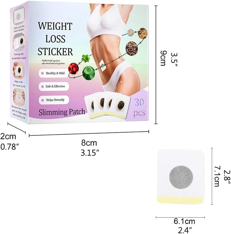 ZAMORA MART abdomen slimming patch in a box of 30, adhesive patches designed for waist and belly slimming.