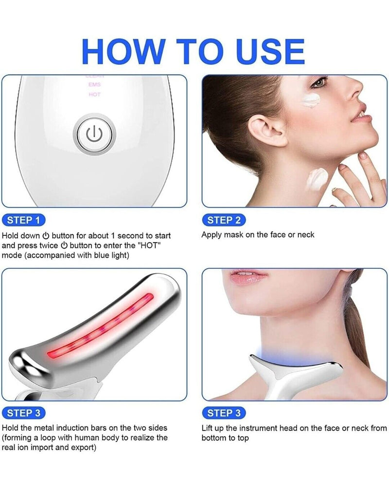 ZAMORA MART anti-wrinkle beauty apparatus showing sleek device with facial treatment head for skin rejuvenation.