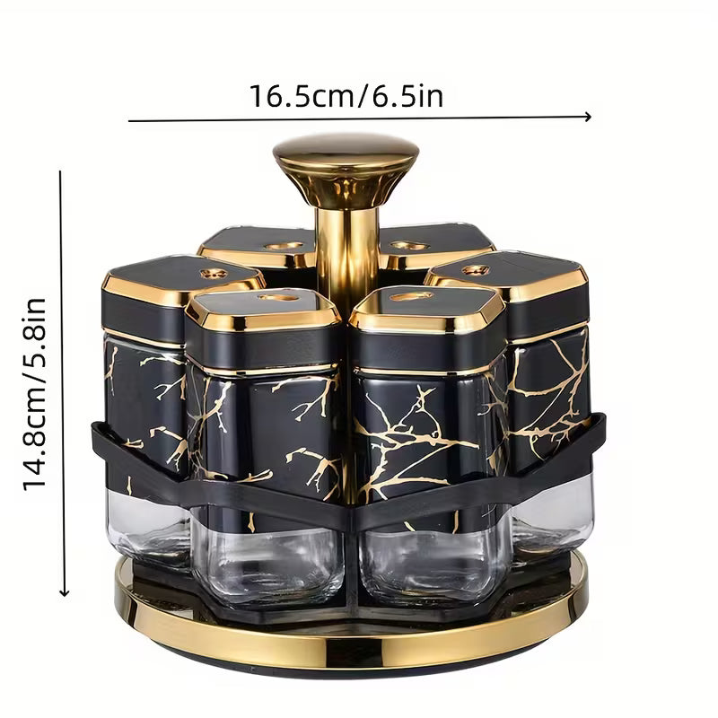 360° Rotating Spice Carousel Rack - Zamora Mart