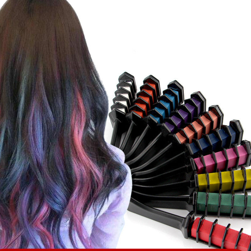 Six ZAMORA MART hair dye combs with wide teeth for easy hair coloring and sectioning in a pack of six.