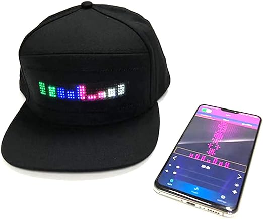 ZAMORA MART Bluetooth cap with built-in wireless headphones, casual black baseball cap with integrated Bluetooth technology.