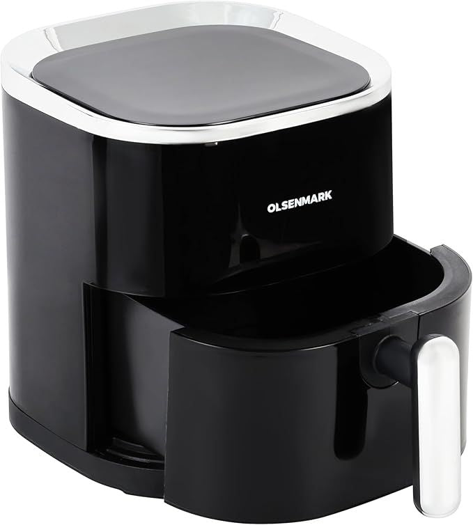 ZAMORA MART deep air fryer with touch display, sleek kitchen appliance for healthy frying and easy digital control.