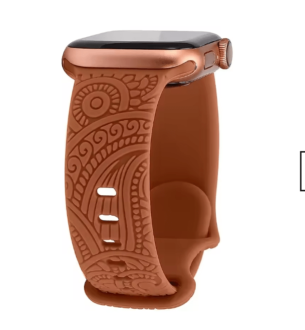 ZAMORA MART designer silicone watch strap showing vibrant black and gray color, flexible material, and textured surface.