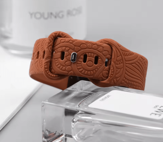 ZAMORA MART designer silicone watch strap showing a flexible, colorful band suitable for casual and sporty watch styles.