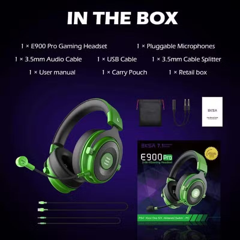 ZAMORA MART Pro 2-in-1 Gaming Headset with noise-cancelling USB headphones and microphone for immersive gaming experience