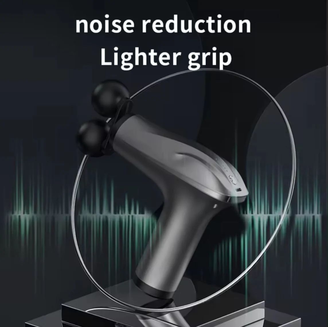 ZAMORA MART electric double muscle massage gun for muscle relief and recovery, with ergonomic design and multiple speed settings.