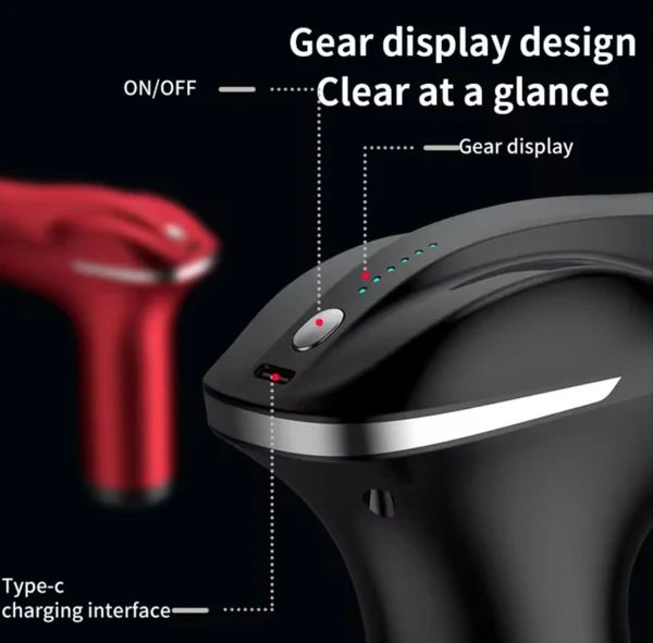 ZAMORA MART electric double muscle massage gun for deep tissue relief and muscle recovery, shown with ergonomic design.