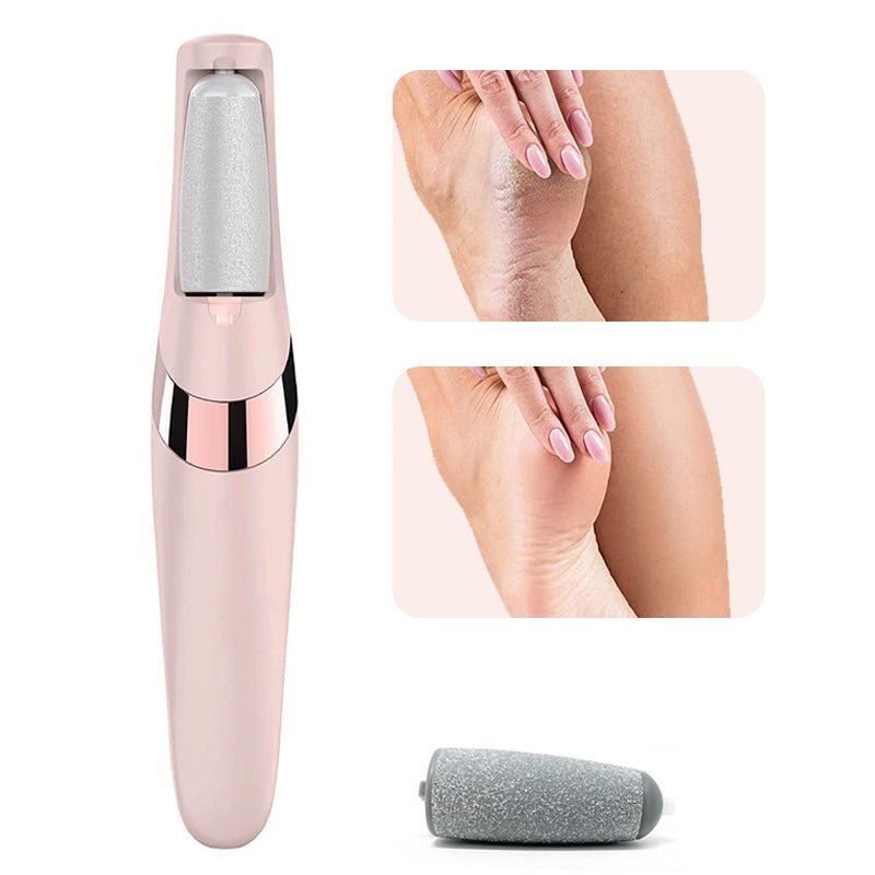 Electric foot file callus remover from ZAMORA MART, showing a handheld foot filer for smoothing and removing rough skin.