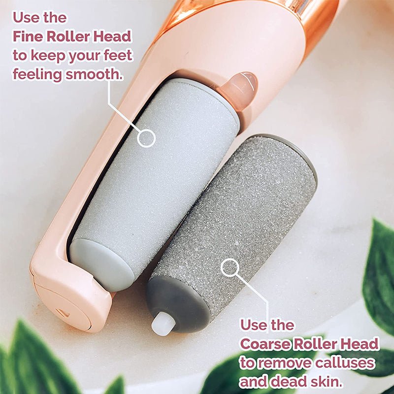 Electric foot filer and callus remover by ZAMORA MART, designed for smoothing and exfoliating rough, dry skin on the feet.