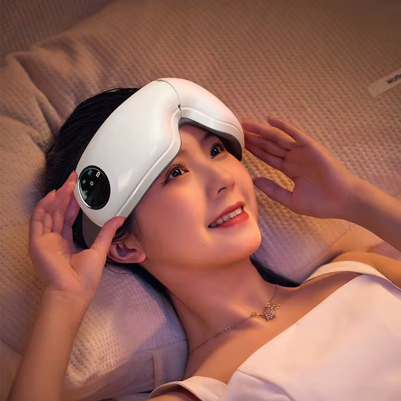 ZAMORA MART eye massager tool with ergonomic design and adjustable settings for soothing eye relief and relaxation.