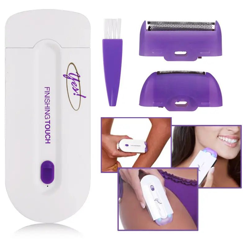 ZAMORA MART Finishing Touch Hair Epilator showing its sleek design and epilation head for hair removal.
