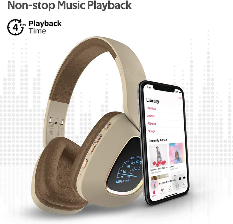 ZAMORA MART flashing wireless headphones with colorful LED lights, over-ear design, and adjustable headband for comfortable listening.