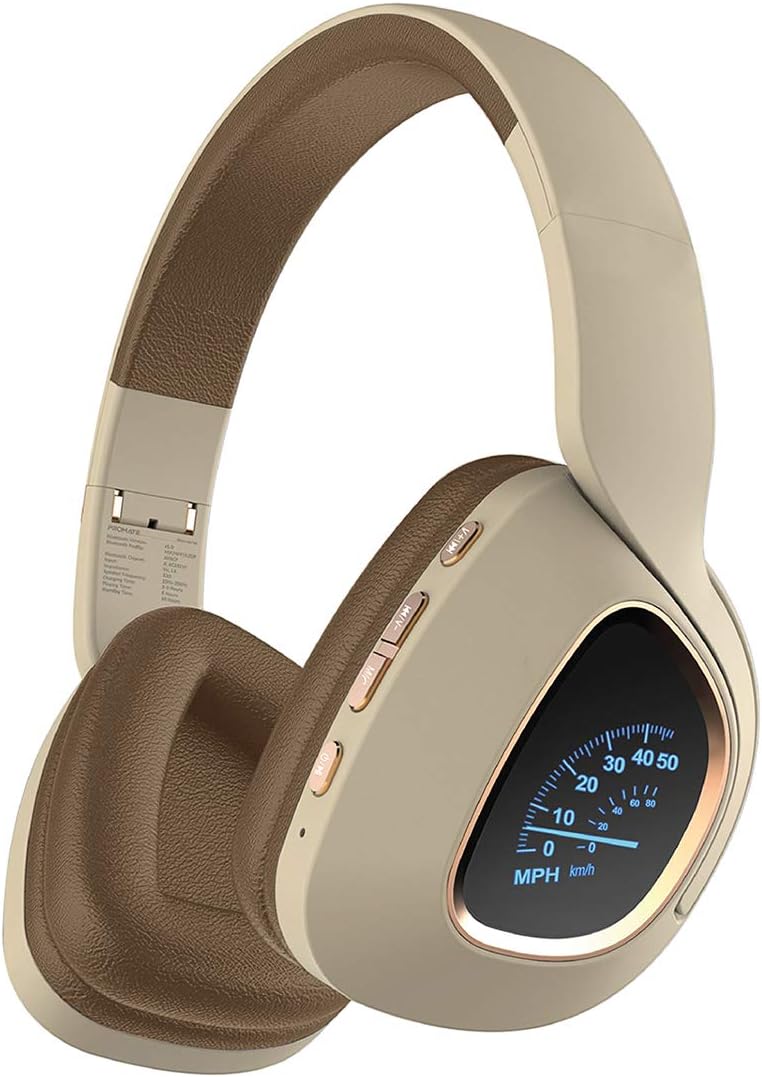 ZAMORA MART flashing wireless headphones with colorful LED lights, over-ear design, and built-in audio controls.