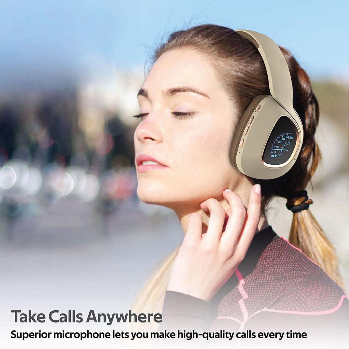 ZAMORA MART flashing wireless headphones with colorful LED lights and padded ear cups, designed for comfortable listening.