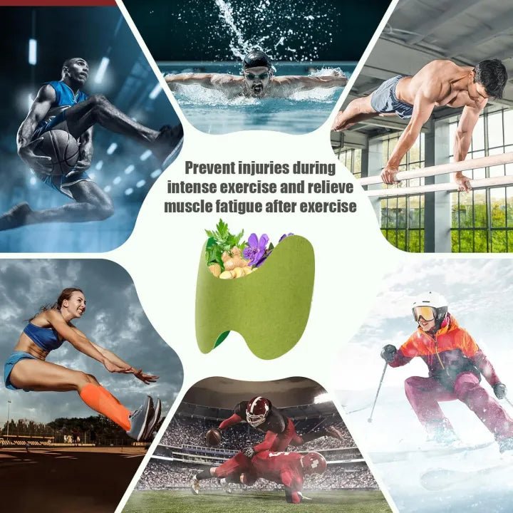 Natural knee pain patches by ZAMORA MART, showing adhesive patches designed to relieve knee discomfort and inflammation.