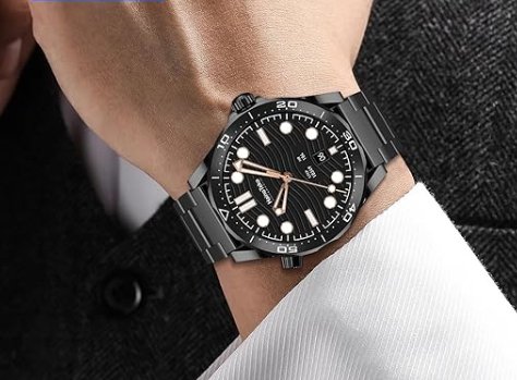 ZAMORA MART RW-48 Smart Watch with digital display, sleek black strap, and fitness tracking features.