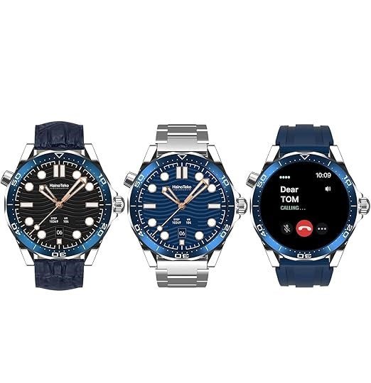 ZAMORA MART RW-48 Smart Watch with digital display, black strap, and fitness tracking features.