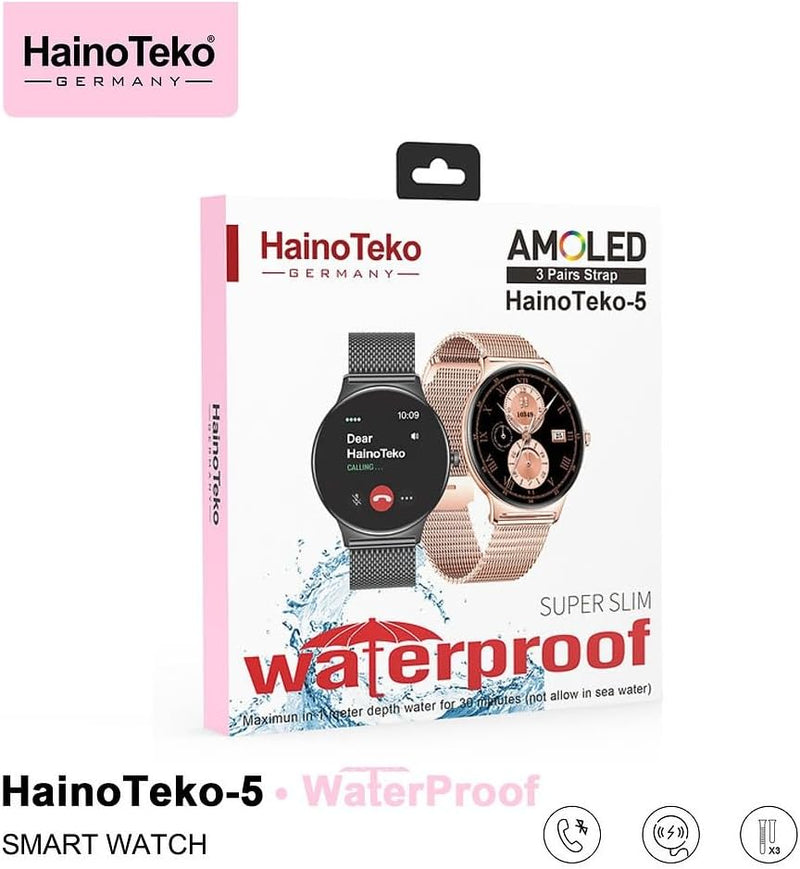 ZAMORA MART 5 Amole Smartwatch with AMOLED display showing time and health tracking features