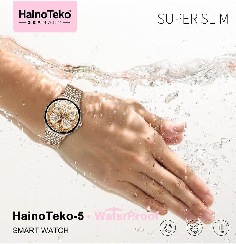 ZAMORA MART 5 Amole Smartwatch with AMOLED display showing time and fitness tracking features on a sleek black band.