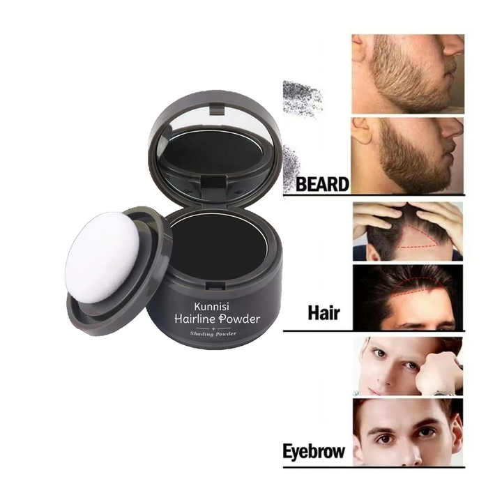 ZAMORA MART Hair Filler Powder in a shaker container, designed to add volume and fill in thin or sparse hair areas.