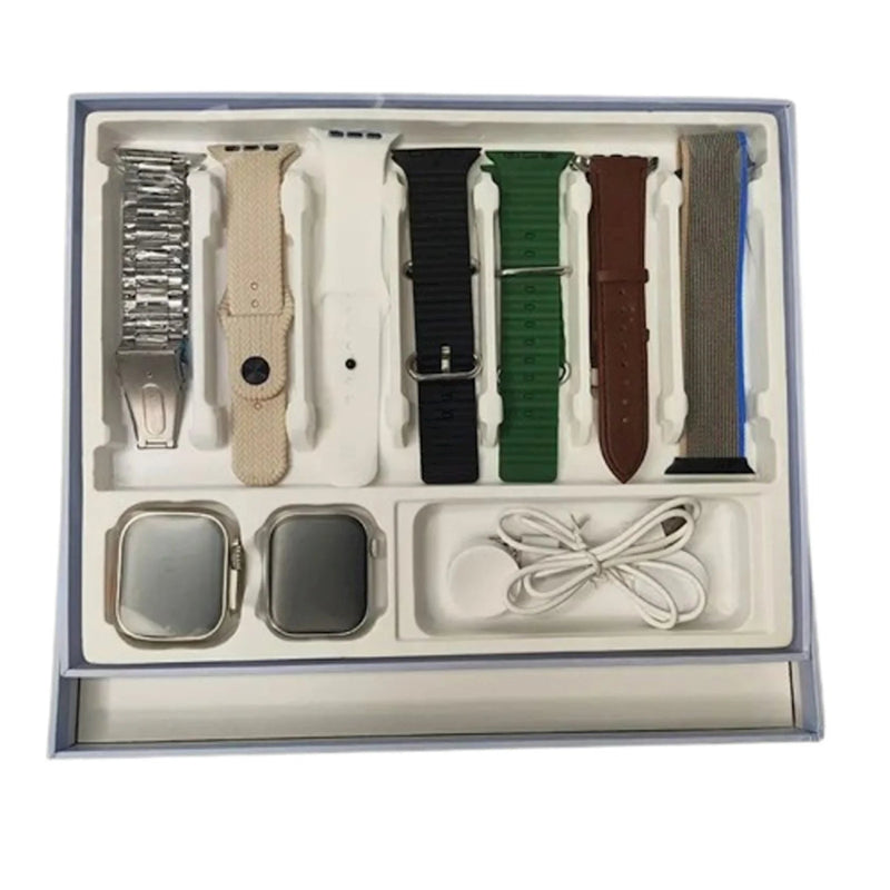 ZAMORA MART HM23 couples smart watch with dual displays on black band, designed for couples to wear together, showing time and features.