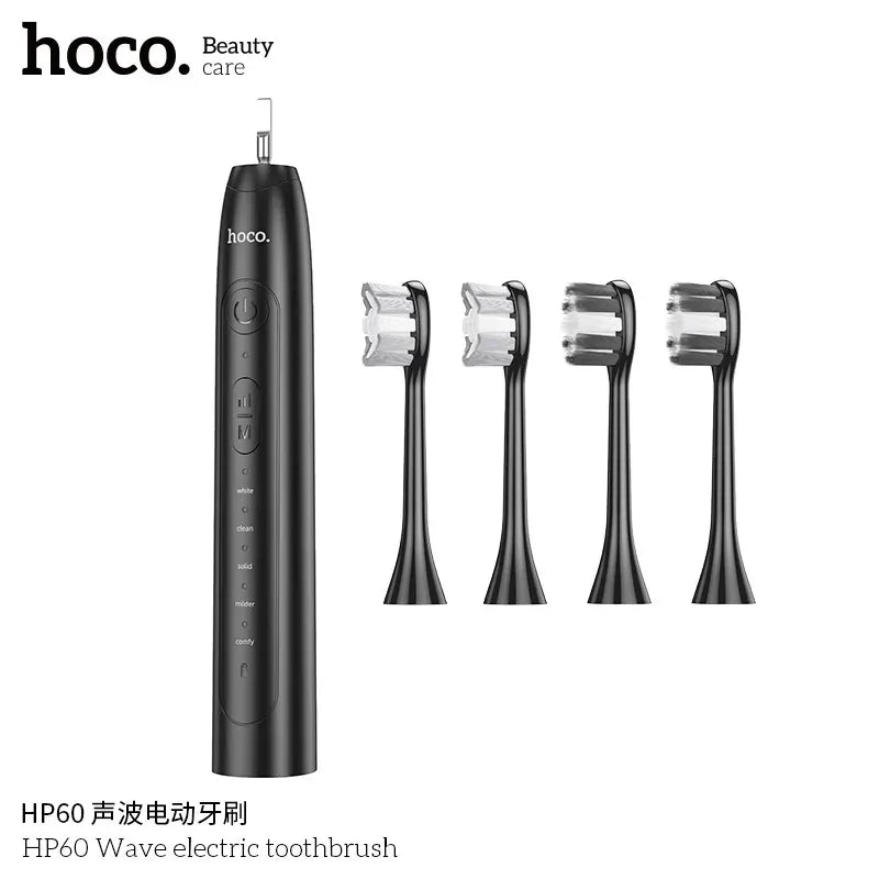 ZAMORA MART Wave Electric Toothbrush with sleek handle and bristle head for effective dental cleaning.