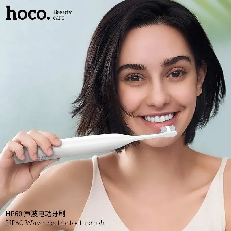 ZAMORA MART Wave Electric Toothbrush with sleek design and multiple brushing modes, shown in close-up.