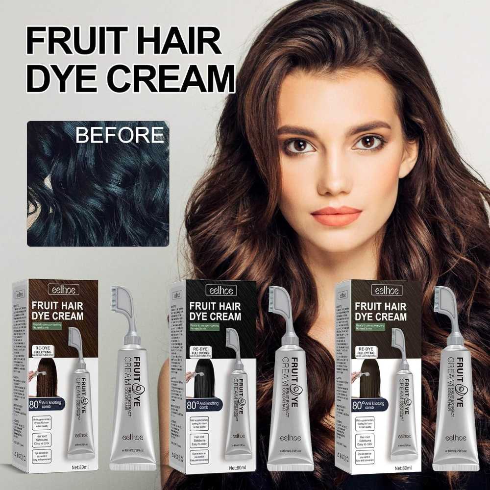 Cream hair dye by ZAMORA MART in a jar, showing vibrant color and smooth texture for professional hair coloring.