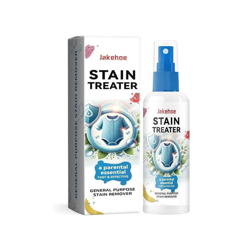 ZAMORA MART stain remover bottle of stain treater with label and cap, used for removing stubborn stains from fabrics.