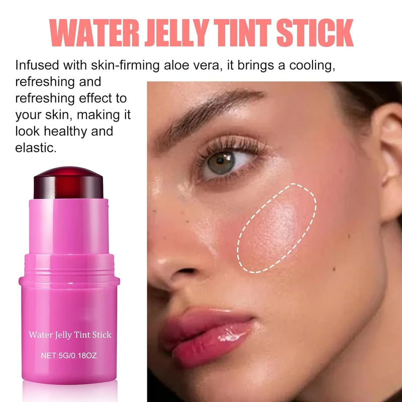 ZAMORA MART Jelly Blush Stick for Lips, creamy lip blush in a sleek tube, ready to add natural color to lips.