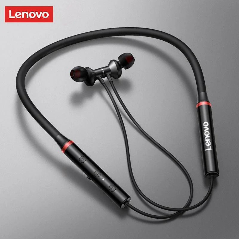 ZAMORA MART wireless neckband headphones with sleek design, hanging around the neck, wireless connectivity, and in-ear earbuds.