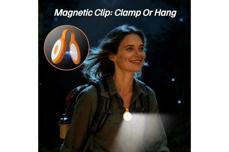 Mag Snap magnetic fill light by ZAMORA MART, showing a compact magnetic light with adjustable brightness settings.