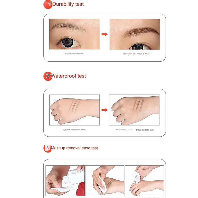 ZAMORA MART Micro Eyebrow Pencil, close-up of the slim eyebrow pencil with spoolie brush on a white background