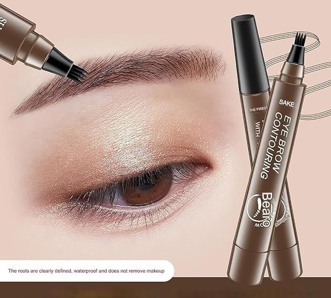 Close-up of ZAMORA MART Micro Eyebrow Pencil showing its slim design and precise tip for detailed eyebrow shaping.