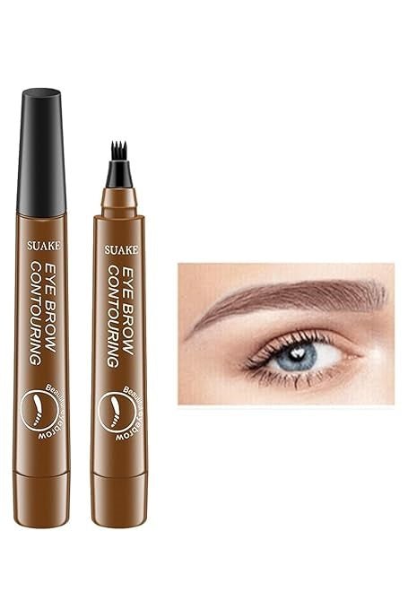 ZAMORA MART micro eyebrow pencil with fine tip for precise eyebrow shaping and natural look.