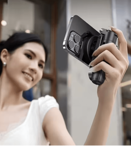 ZAMORA MART mini phone tripod and selfie stick, compact magnetic MagSafe compatible holder for smartphones and selfies